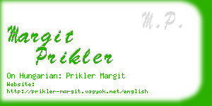 margit prikler business card